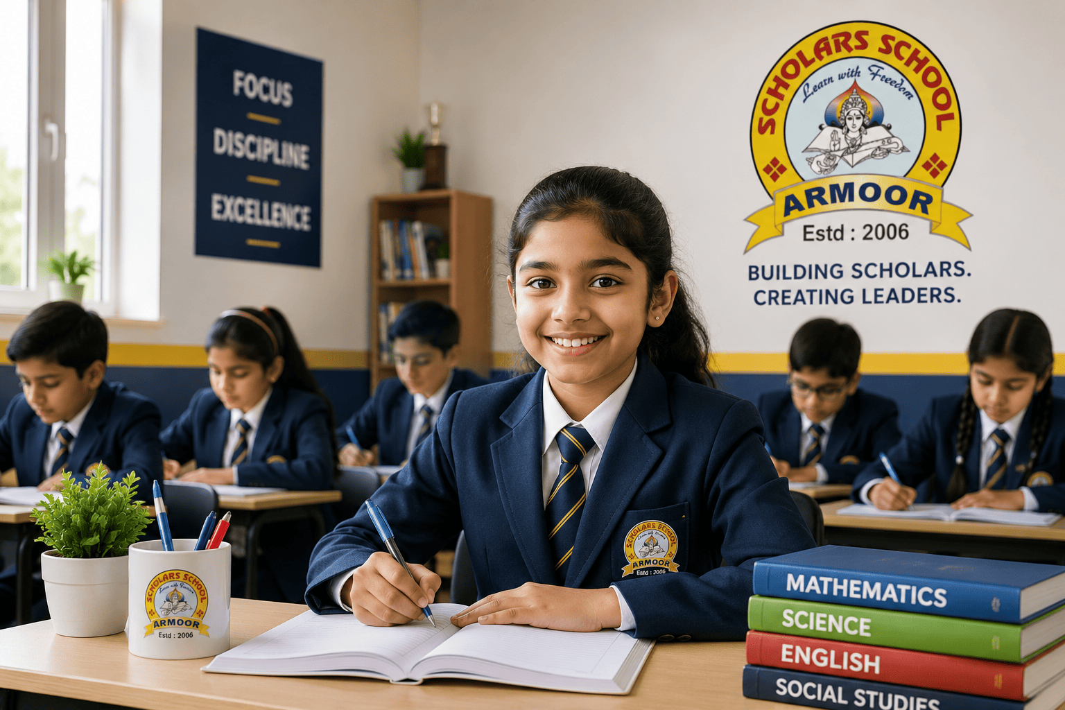 Students at Scholars Olympiad School